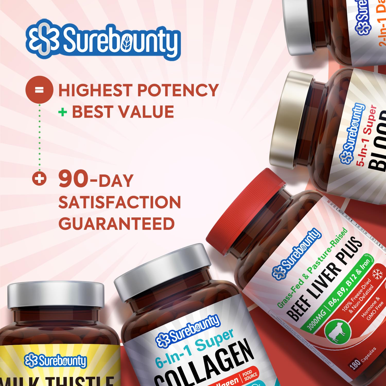 Surebounty Beef Liver Plus Capsules with other supplements