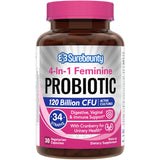 Surebounty Feminine Probiotic 120 Billion CFU 30 Veggie Capsules front view