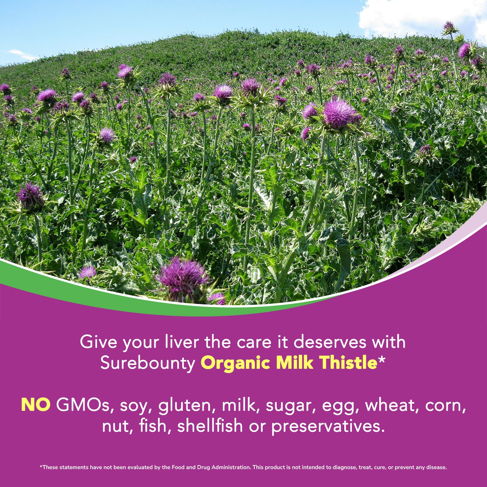 Surebounty Milk Thistle Extract 300mg capsules with measuring spoon