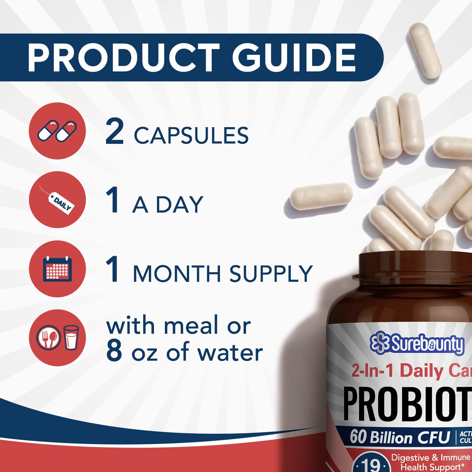 Surebounty Probiotic bottle with cap open