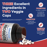 Surebounty Probiotic Capsules back view with ingredient list