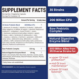 Surebounty Probiotic Capsules side view showing dosage information