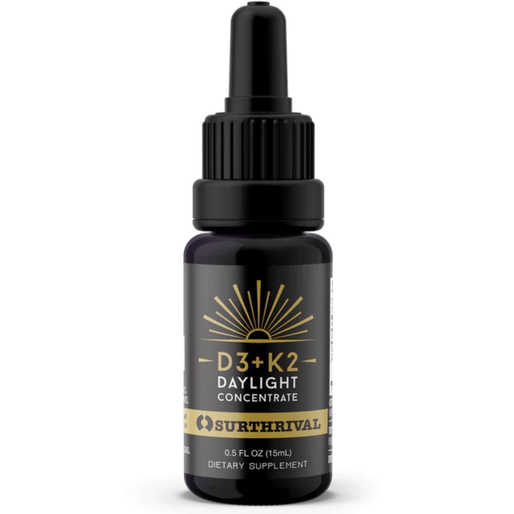 Surthrival Vitamin D3 & K2 Supplement bottle front view