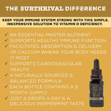 Surthrival Vitamin D3 & K2 Supplement capsules on a wooden table
