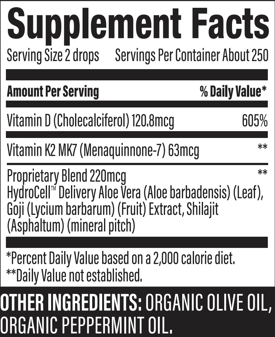 Surthrival Vitamin D3 & K2 Supplement packaging on a kitchen counter