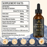 Susatentar Trace Minerals 600 mg Fulvic Acid side view