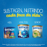 Sustagen Kids Strawberry Supplement 380g can in kitchen setting