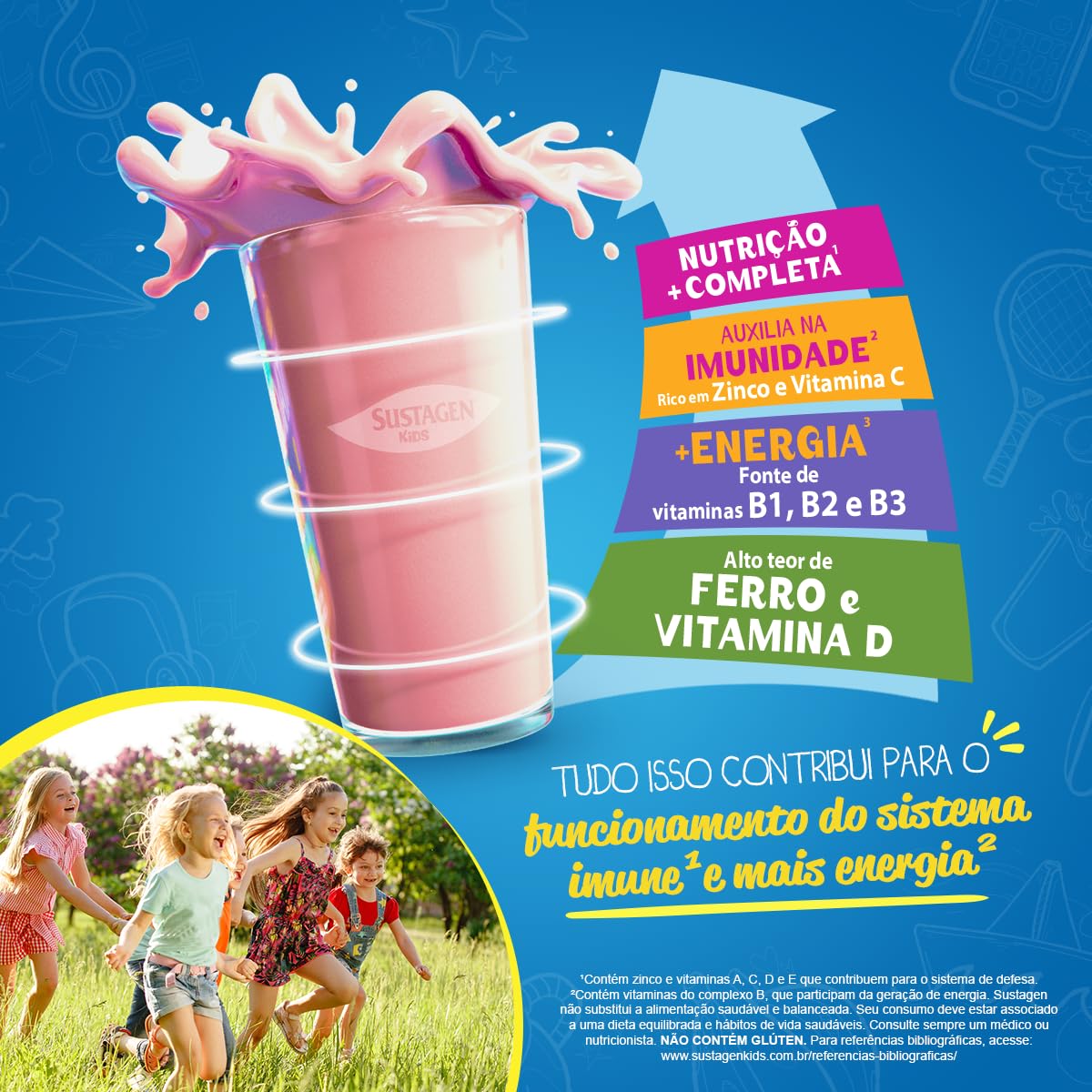 Sustagen Kids Strawberry Supplement 380g can with lid