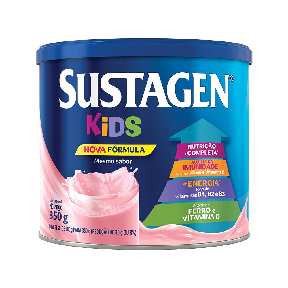 Sustagen Kids Strawberry Supplement 380g front view