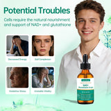 SustainWell Liposomal NAD+ Glutathione Liquid Drops with measuring dropper
