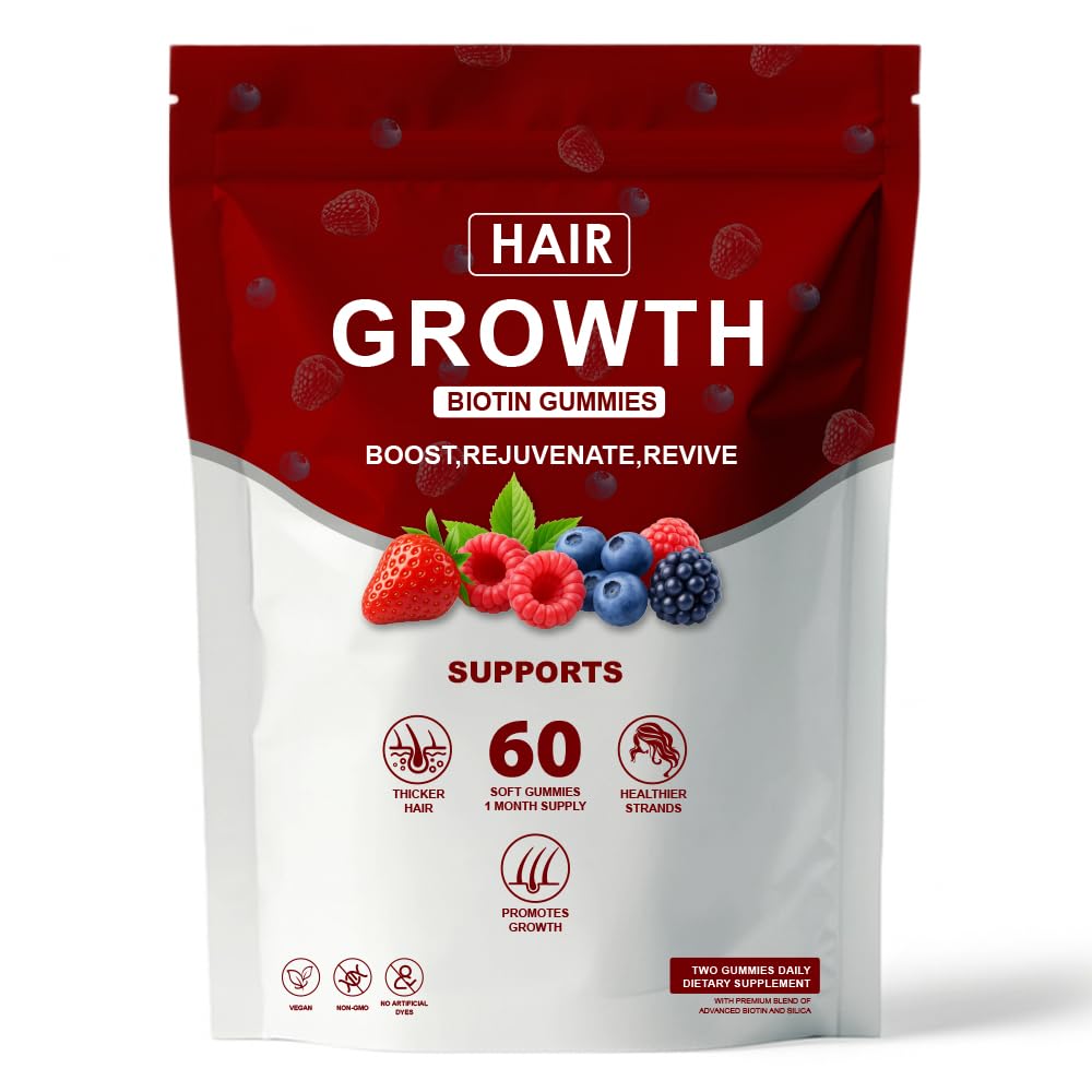 SUUDUUL Biotin Gummies front view with packaging