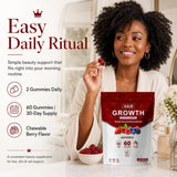 SUUDUUL Biotin Gummies lifestyle scene with bottle