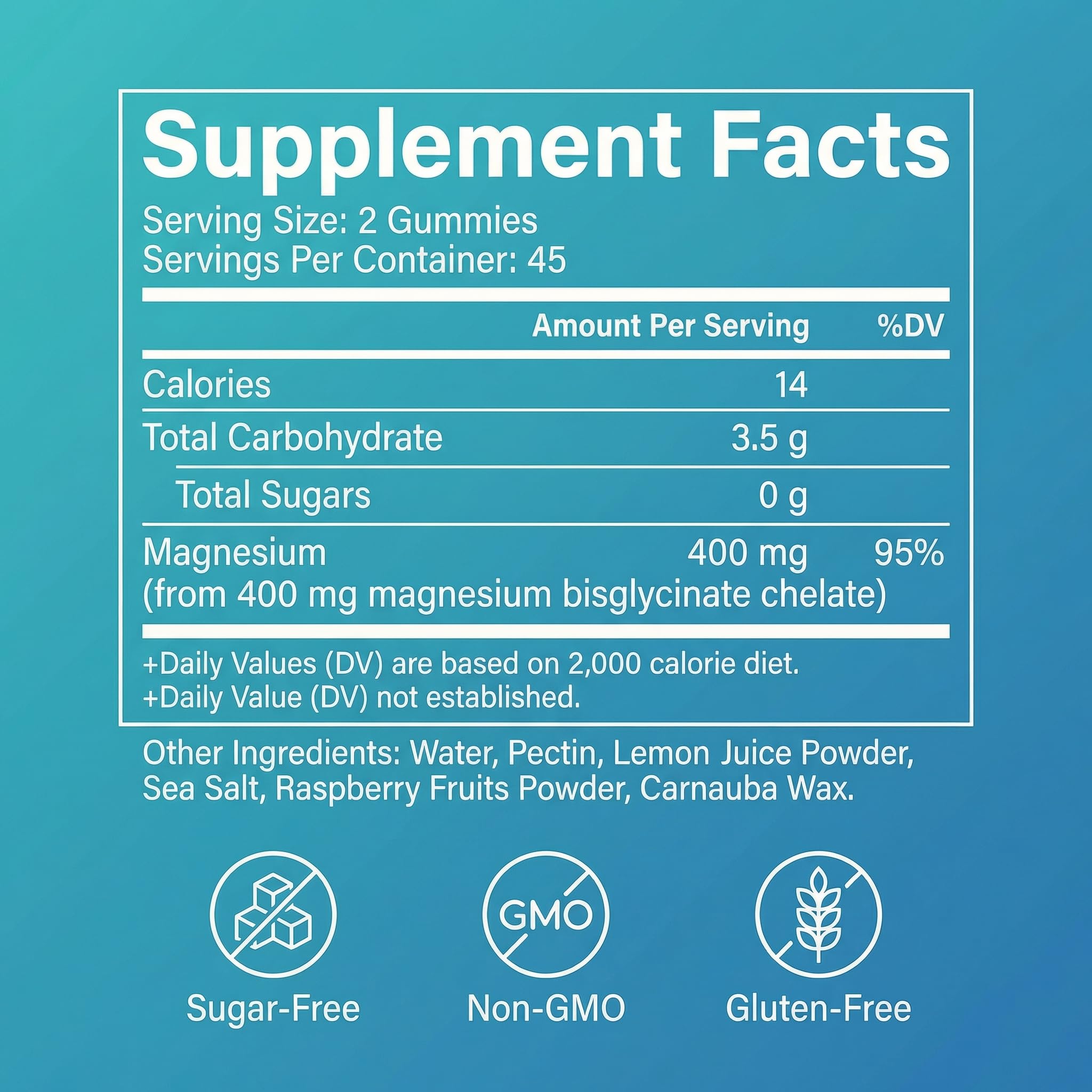 SUUDUUL Magnesium Bisglycinate Gummies in a hand