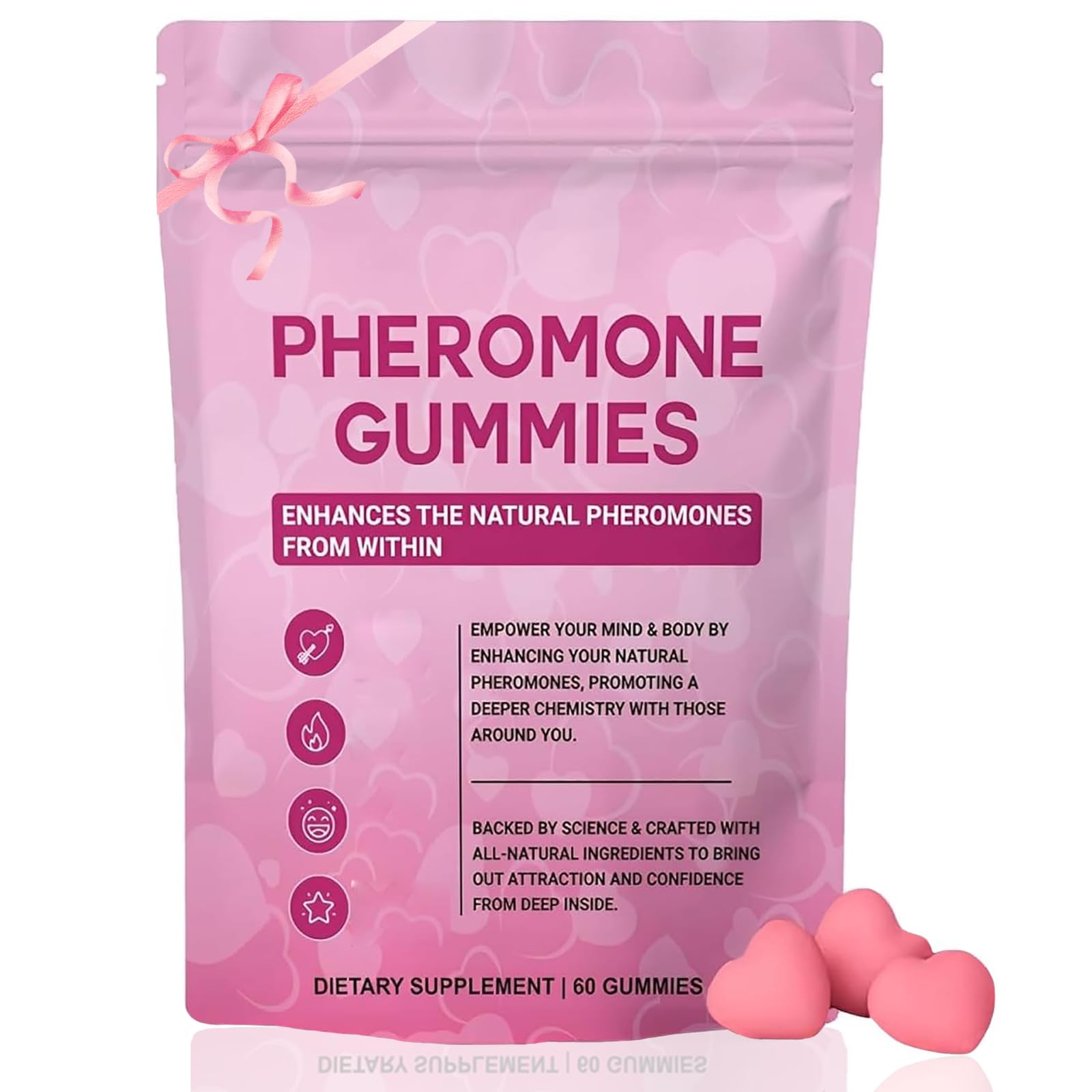 SUUDUUL Pheromone Gummies for Women bottle front view
