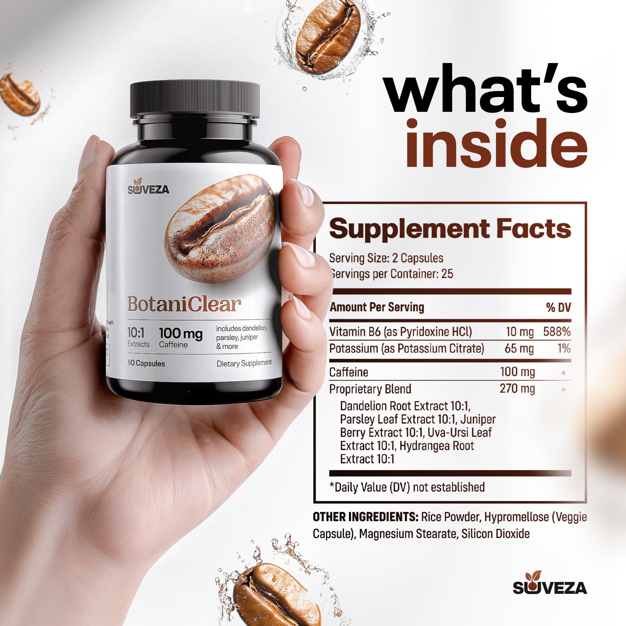 Suveza Vitamin B6 capsules with herbal extracts