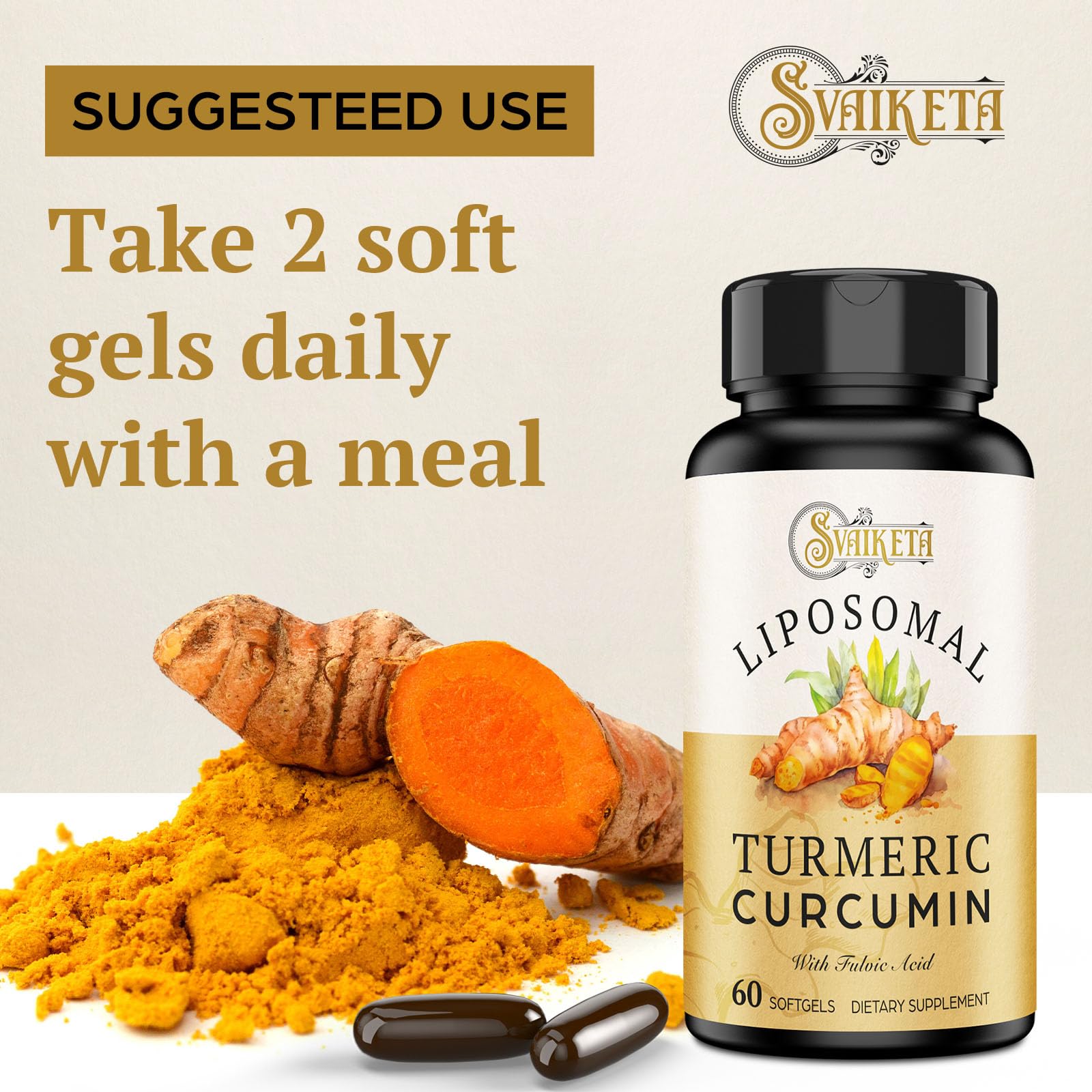 Svaiketa Turmeric Curcumin Supplement ingredients list