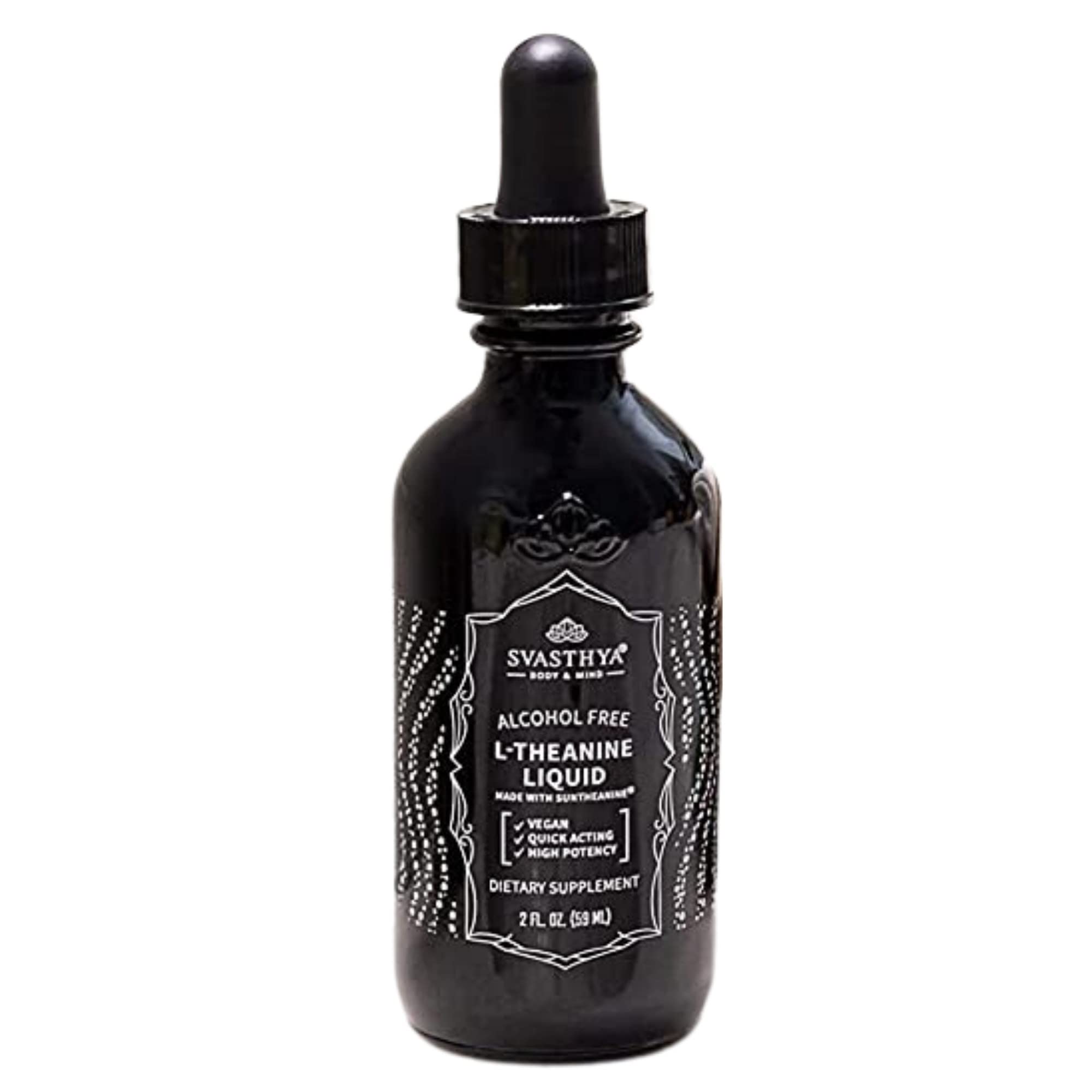 Svasthya Body & Mind L-Theanine supplement front view