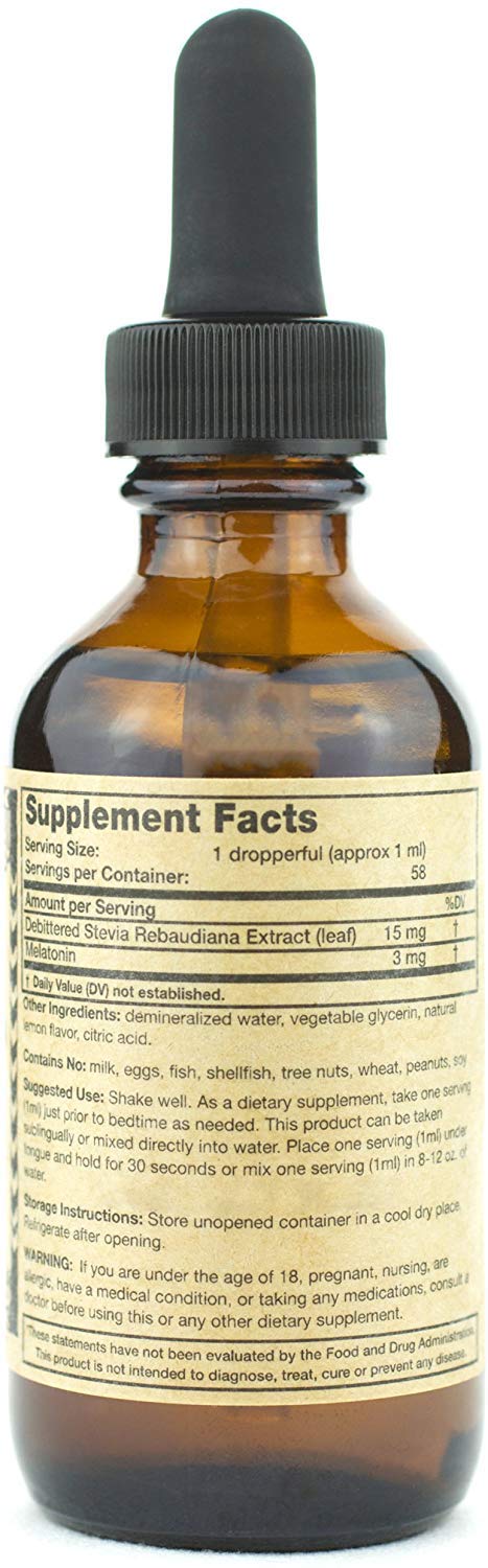 Svasthya Melatonin Liquid packaging side view