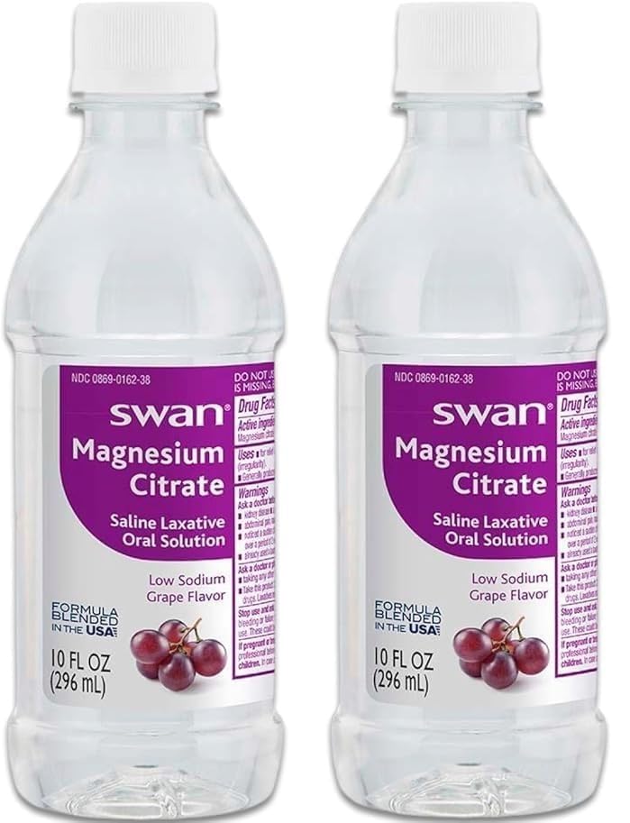 Swan Citroma Magnesium Citrate 10oz grape flavour bottle
