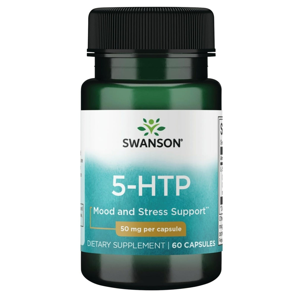 Swanson 5-HTP 50mg capsules front view