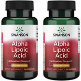 Swanson Alpha Lipoic Acid 100mg supplement bottle front view