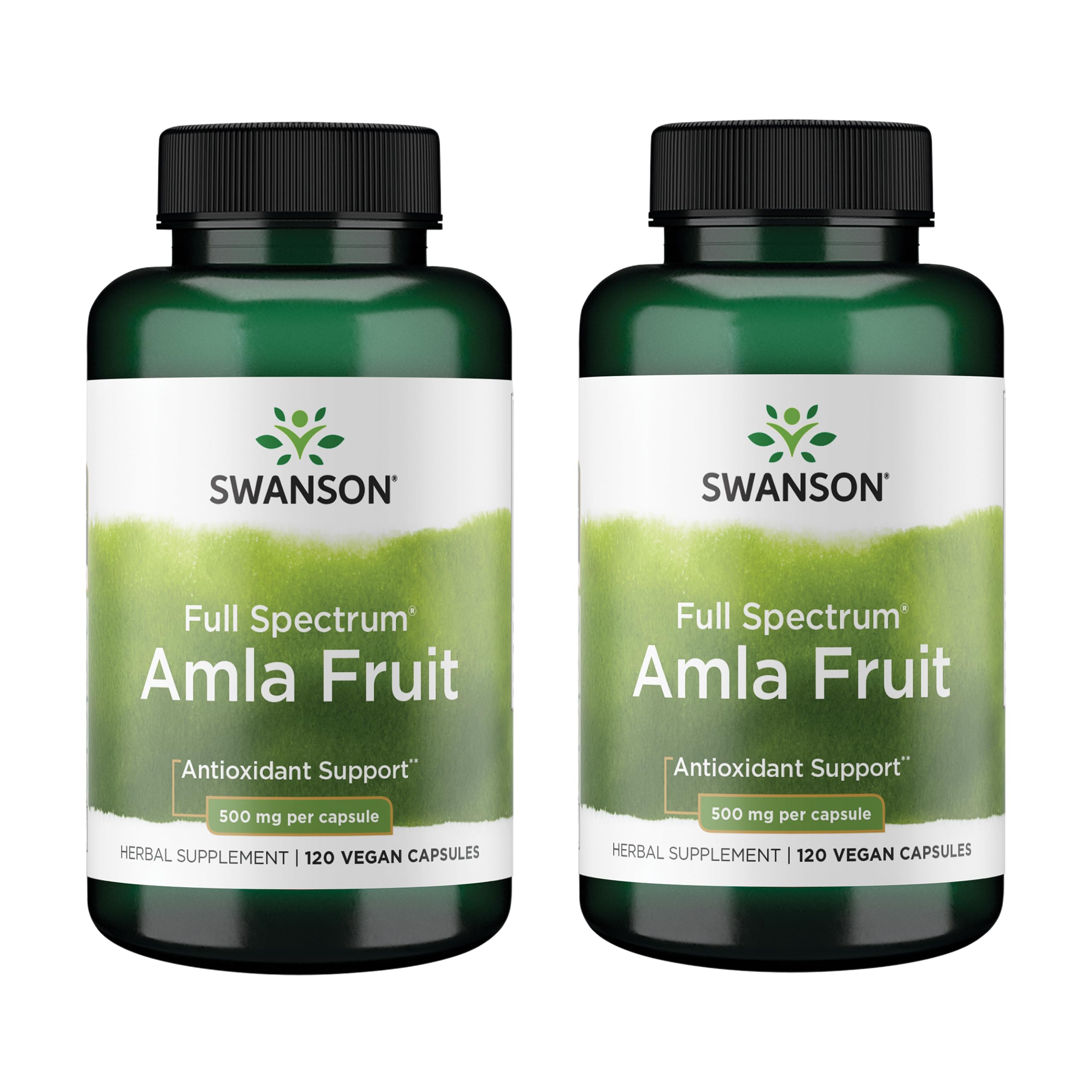 Swanson Amla Fruit Capsules 500mg front view