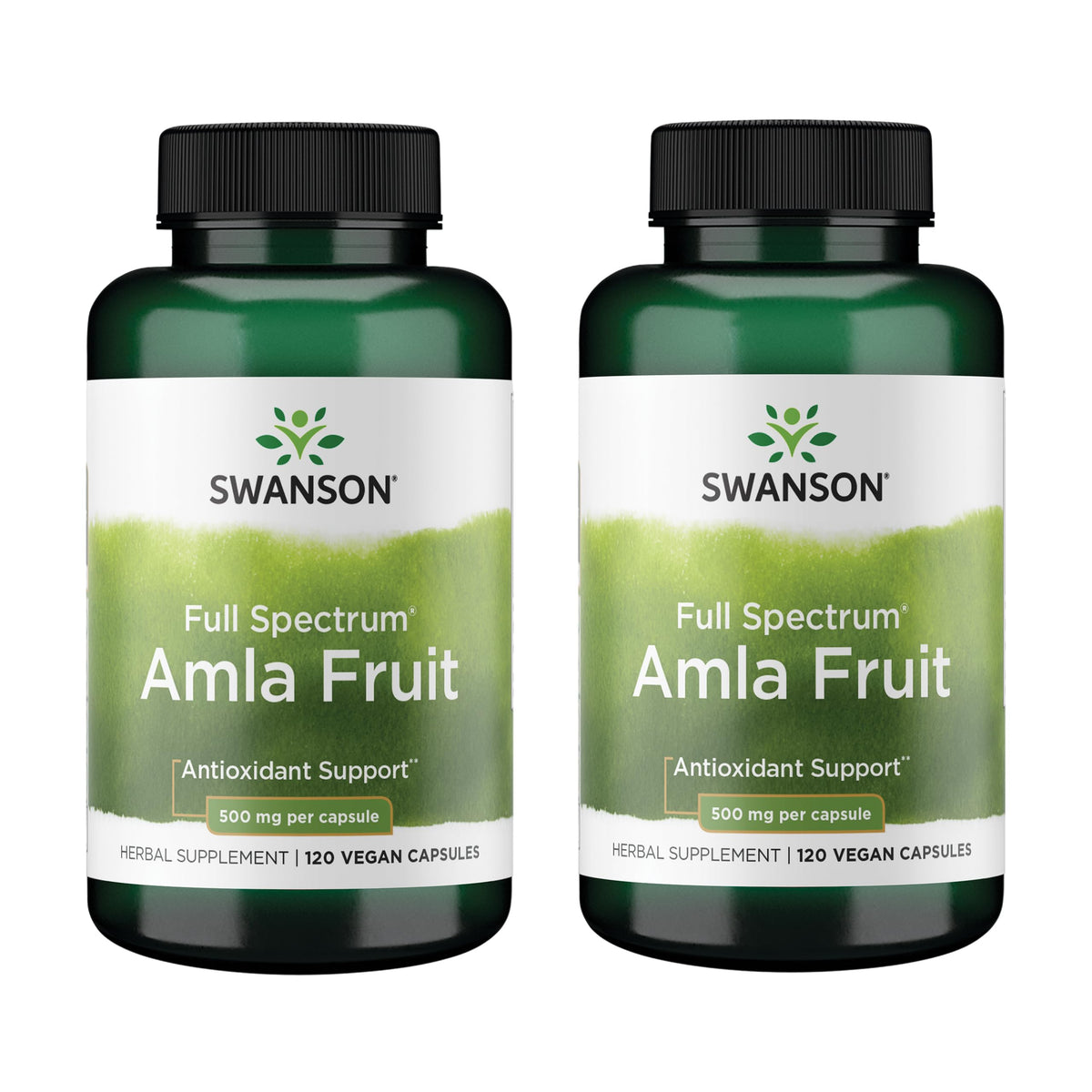 Swanson Amla Fruit Capsules 500mg front view