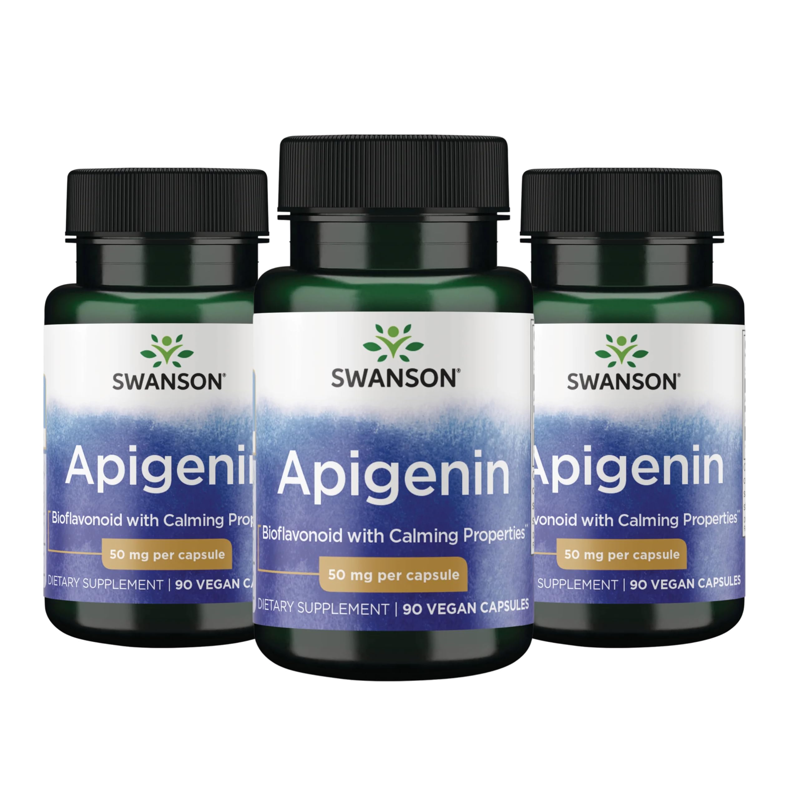 Swanson Apigenin 50mg capsules front view