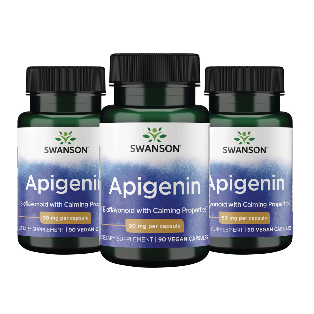 Swanson Apigenin 50mg capsules front view