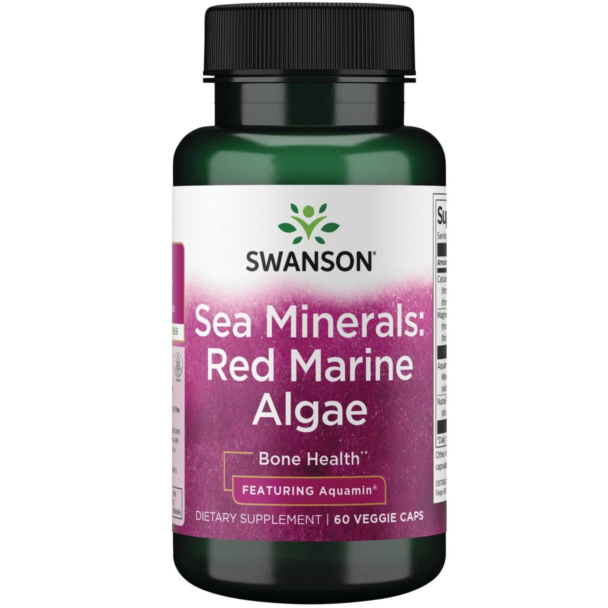 Swanson Aquamin Sea Minerals 900mg supplement front view