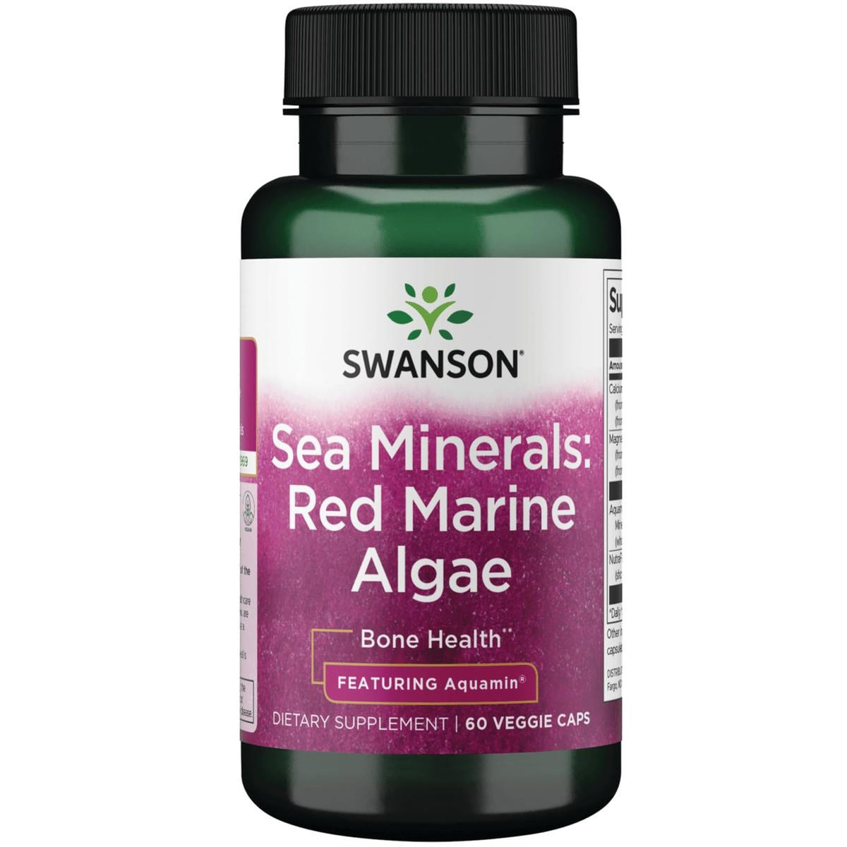 Swanson Aquamin Sea Minerals 900mg supplement front view