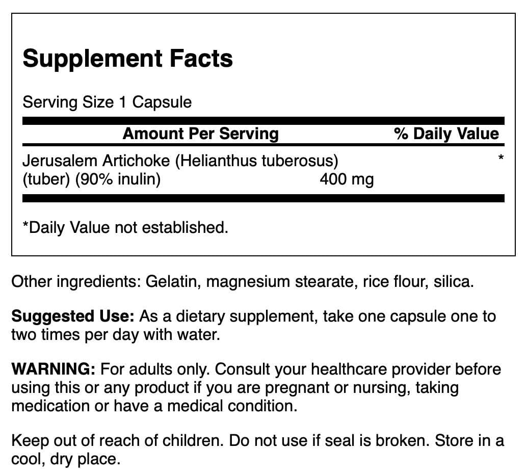 Swanson Artichoke Capsules 400mg bottle side view