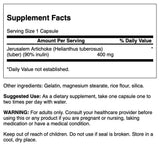 Swanson Artichoke Capsules 400mg bottle side view