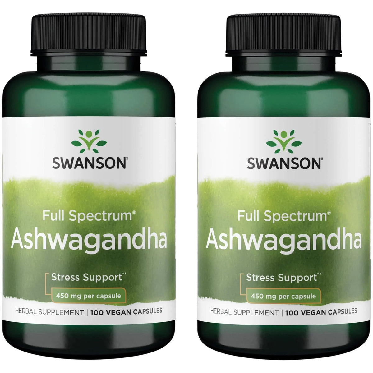 Swanson Ashwagandha Capsules 900mg front view