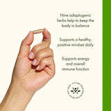 Swanson Ashwagandha & Rhodiola supplement capsule close-up