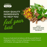 Swanson Ashwagandha & Rhodiola supplement packaging