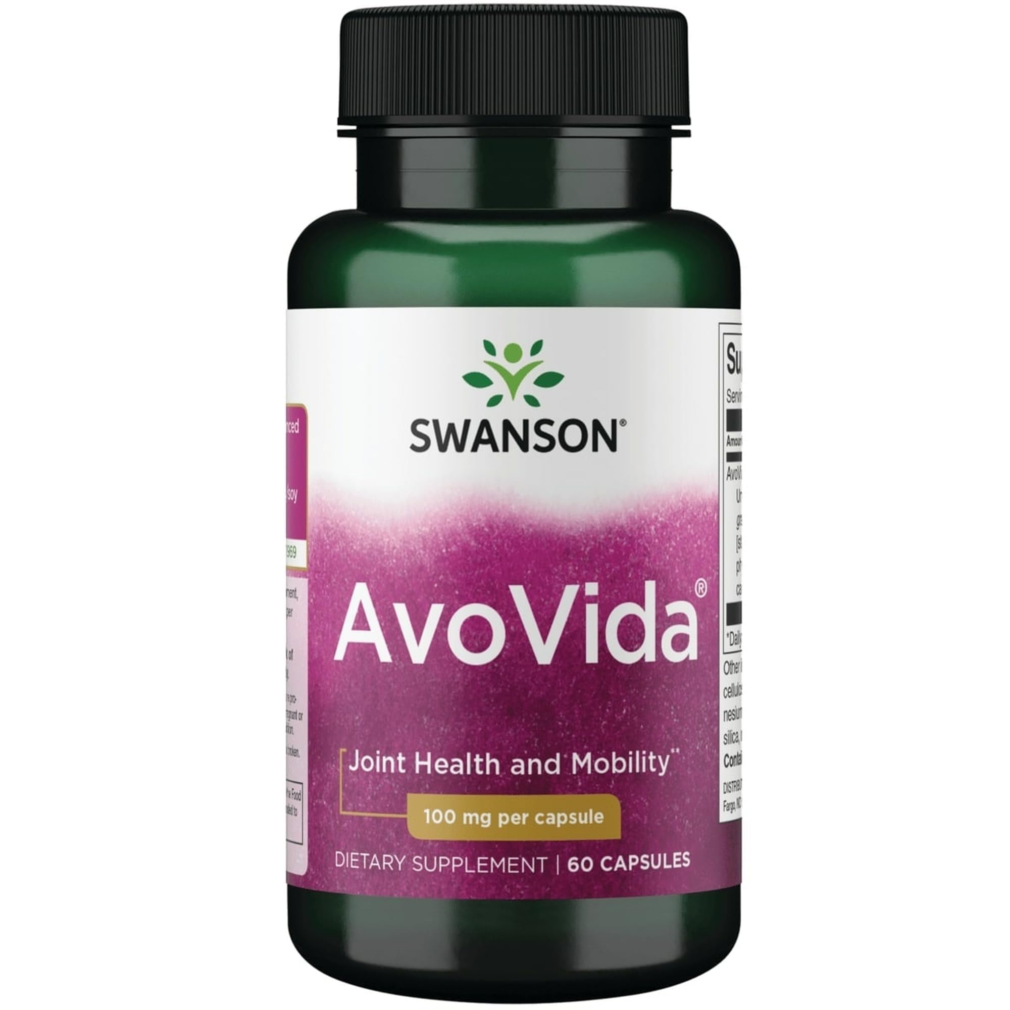 Swanson AvoVida Avocado/Soy Unsaponifiables 59g front view