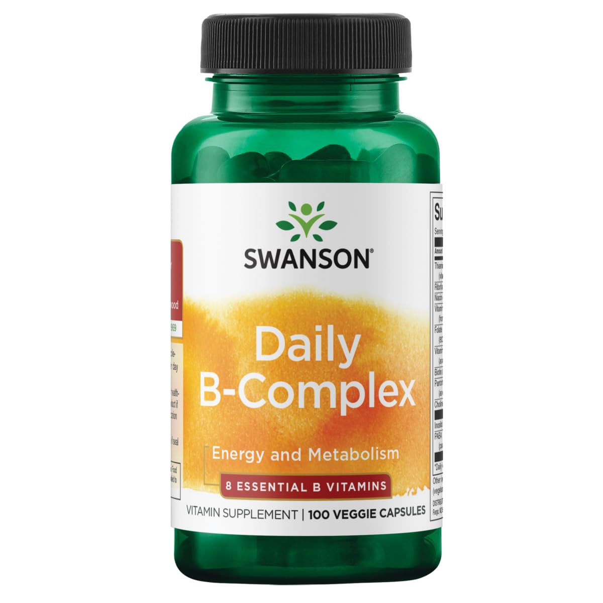 Swanson B-Complex Vitamins 60 Veggie Capsules front view