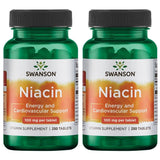 Swanson B3 (Niacin) 500mg capsules front view