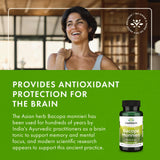 Swanson Bacopa Monnieri 250mg supplement in a hand