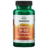 Swanson Balance B-50 Complex B-Complex Supplement front view