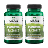 Swanson Bamboo Extract 300mg capsule bottle front view