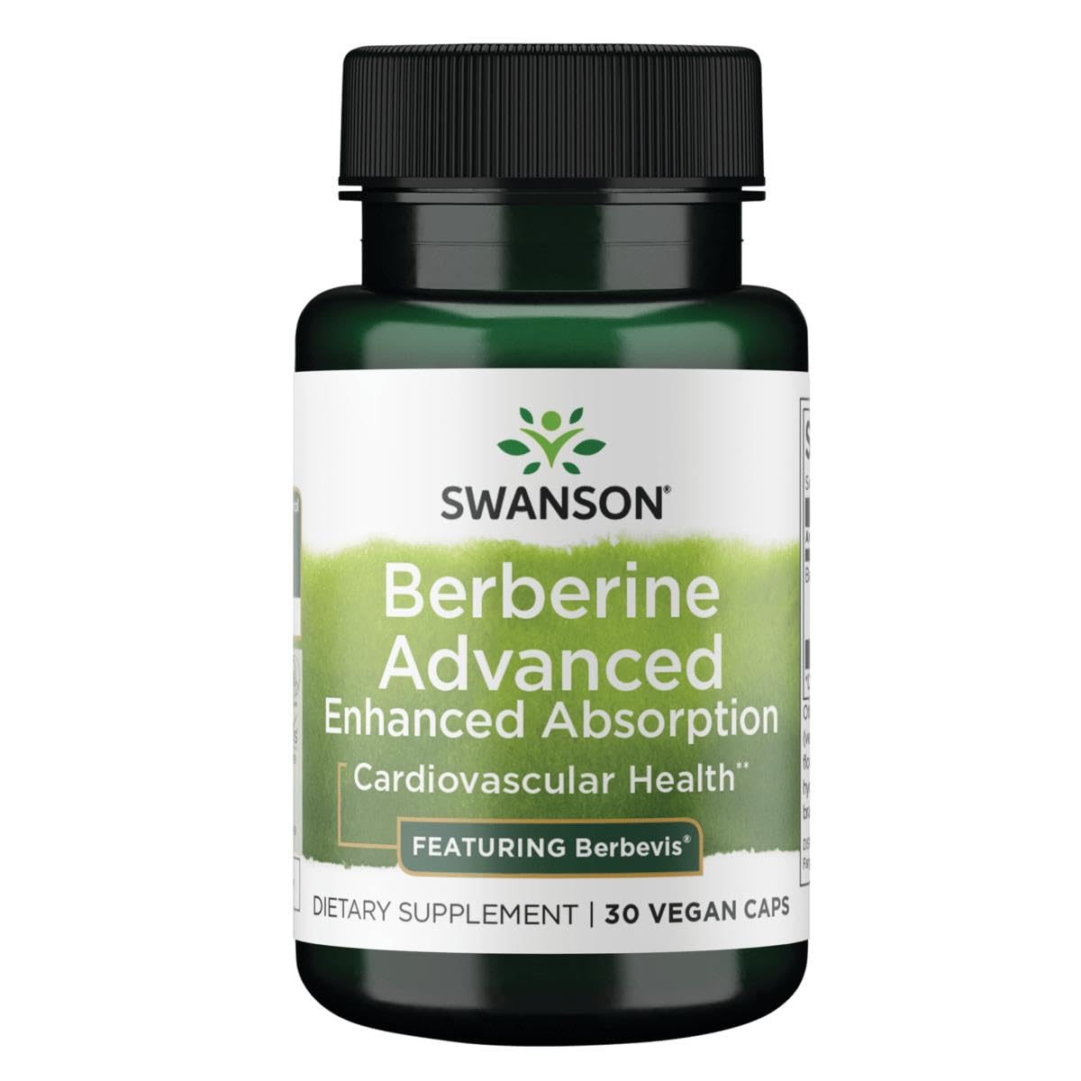 Swanson Berberine Advanced 550 mg veggie capsules front view