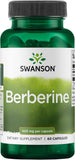 Swanson Berberine HCl 400mg Capsules front view