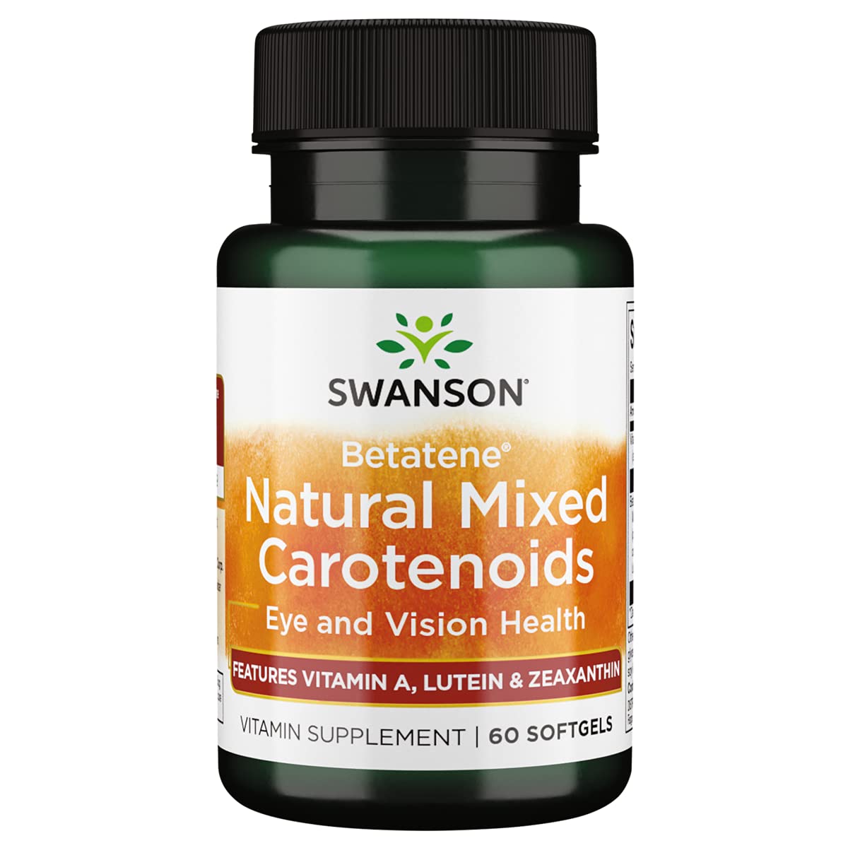 Swanson Betatene Natural Mixed Carotenoids softgel front view