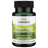 Swanson Black Chokeberry Fruit Capsules 400mg front view