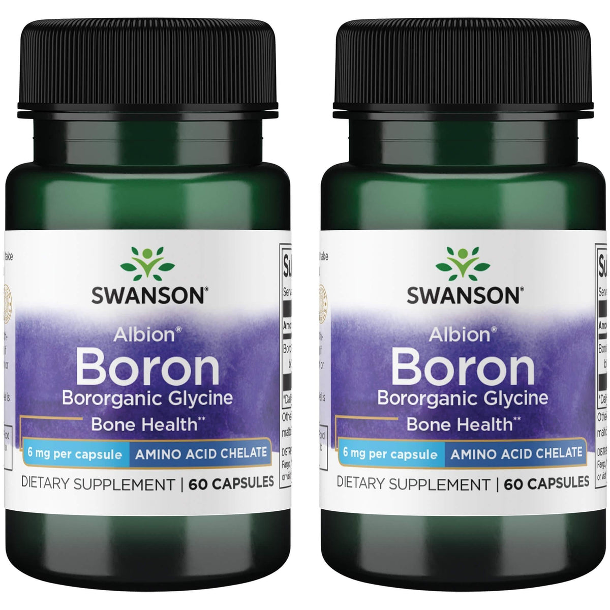 Swanson Boron Supplement 6mg capsule bottle front view