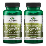 Swanson Boswellia & Curcumin capsules front view