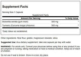 Swanson Boswellia & Curcumin capsules side view