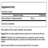 Swanson Buchu Leaf Extract 100mg capsules side view
